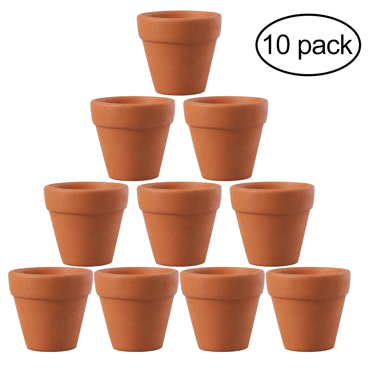 10Pcs Mini Clay Ceramic Flower Pot Cute Cactus Succulent Nursery  Pots Garden Flower Plants Pots  Craft Table Decoration