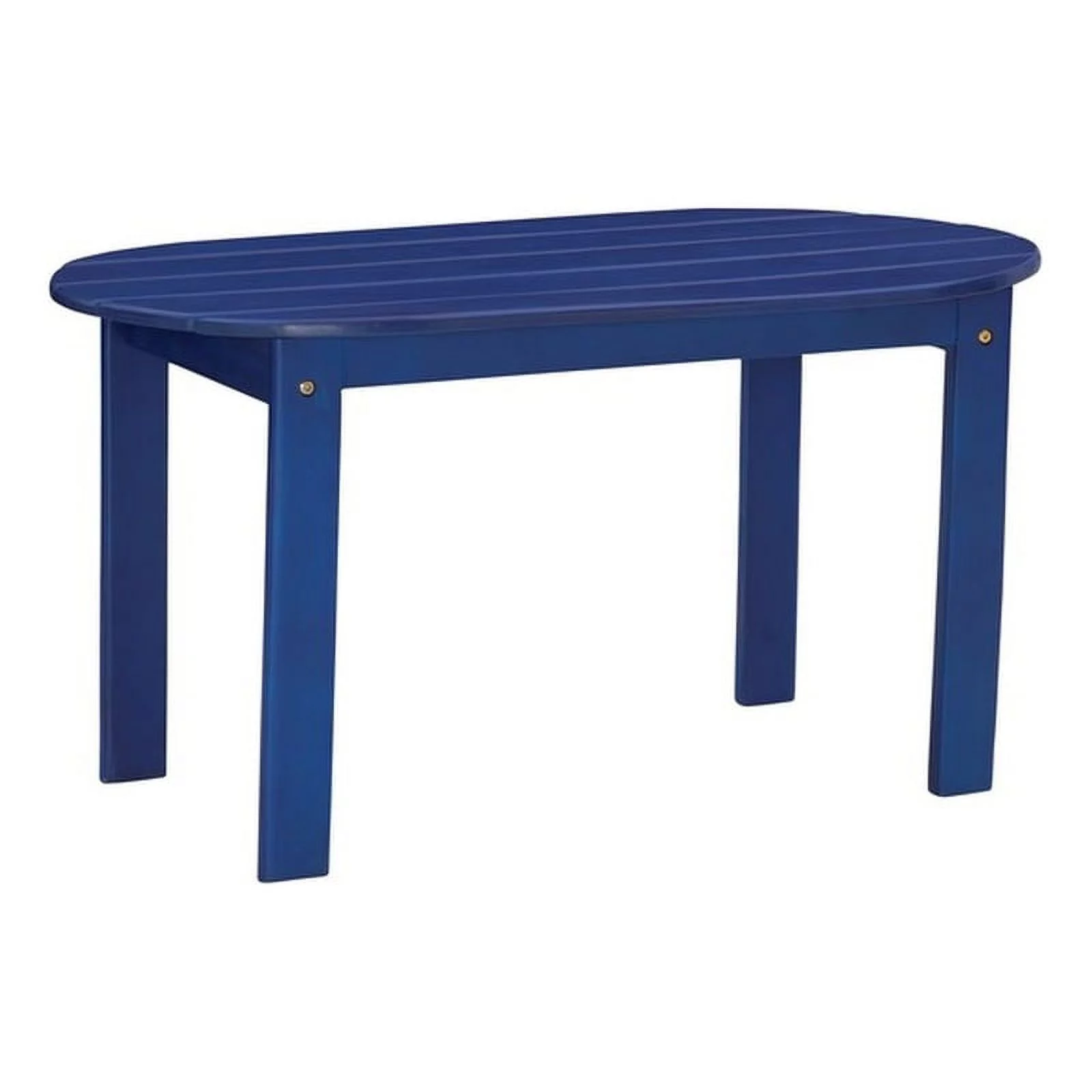 Home Square 3-Piece Set with Outdoor Coffee Table and 2 Chairs in Blue