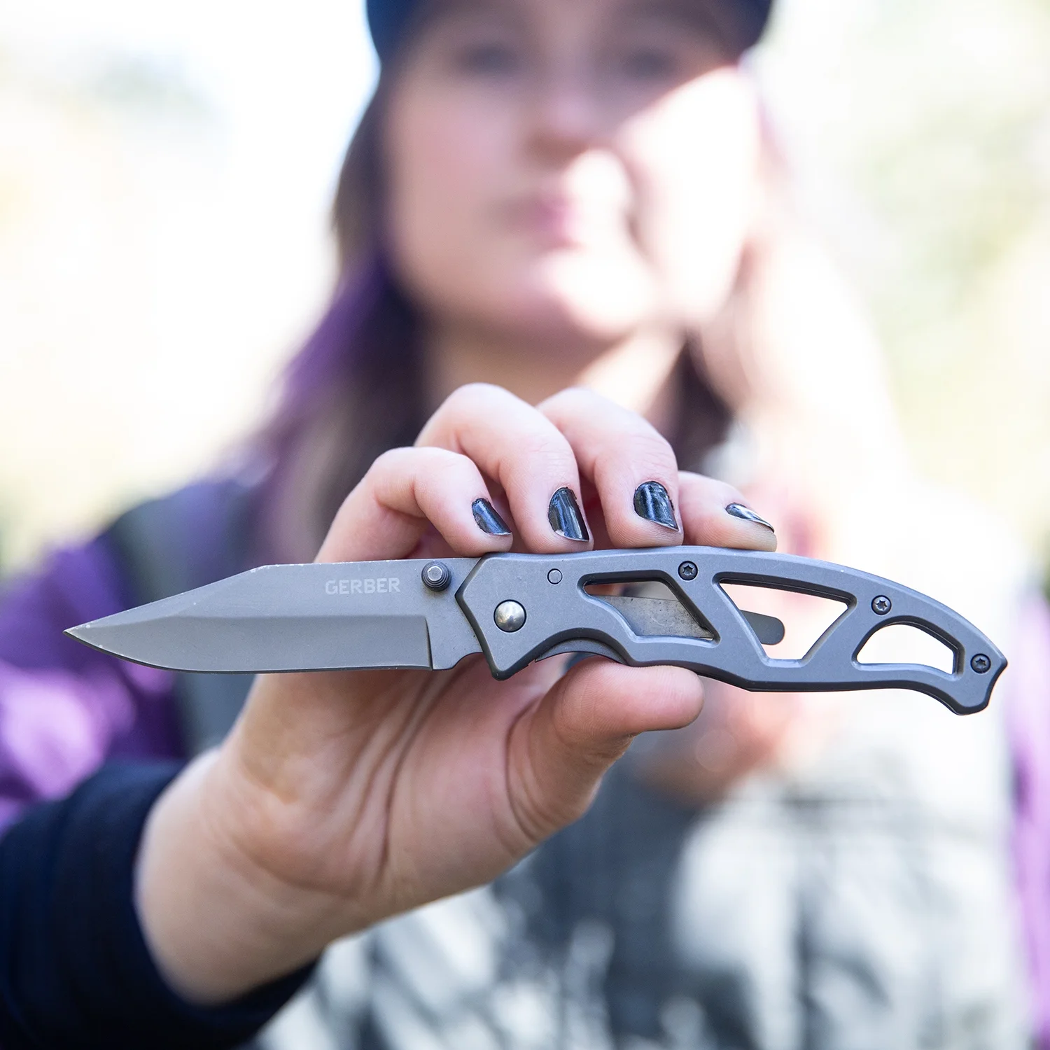 Gerber Gear Paraframe I, Ti Nitride Coated, Black, Plain Edge, 22-48446