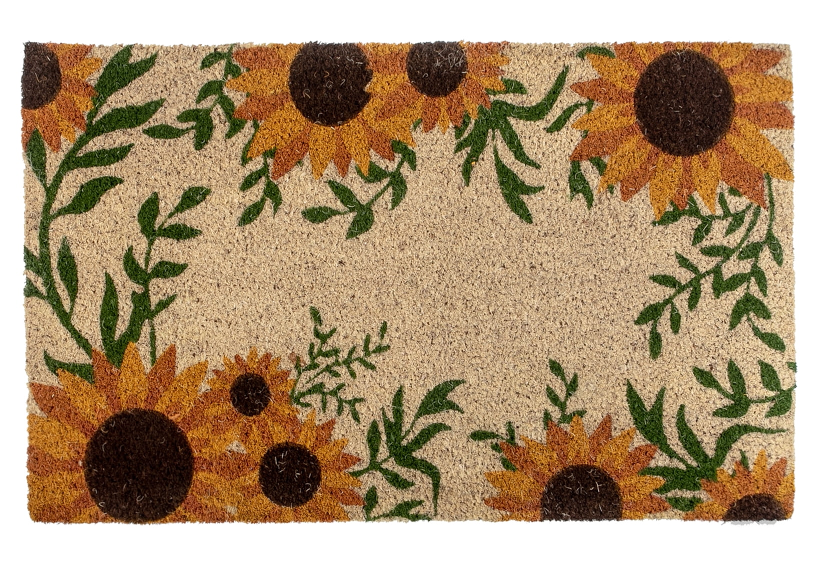 Maison Concepts Coir Door Mat Sunflower Border (20 L X 32 W X 4 H)