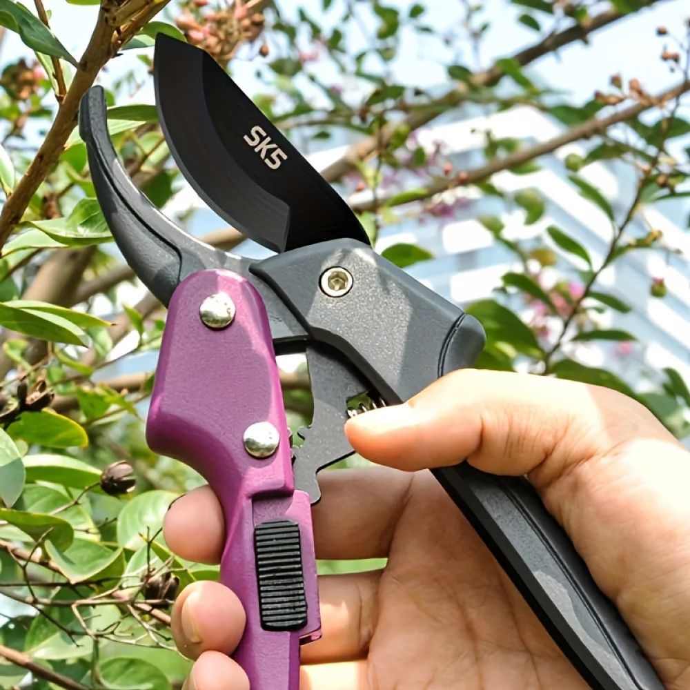 1pc Heavy Duty Pruning Shears For Weak Hands For Women Men Hand Pruner Garden Shears For Arthritic Hands Garden Scissors For Garden, Hand Tool