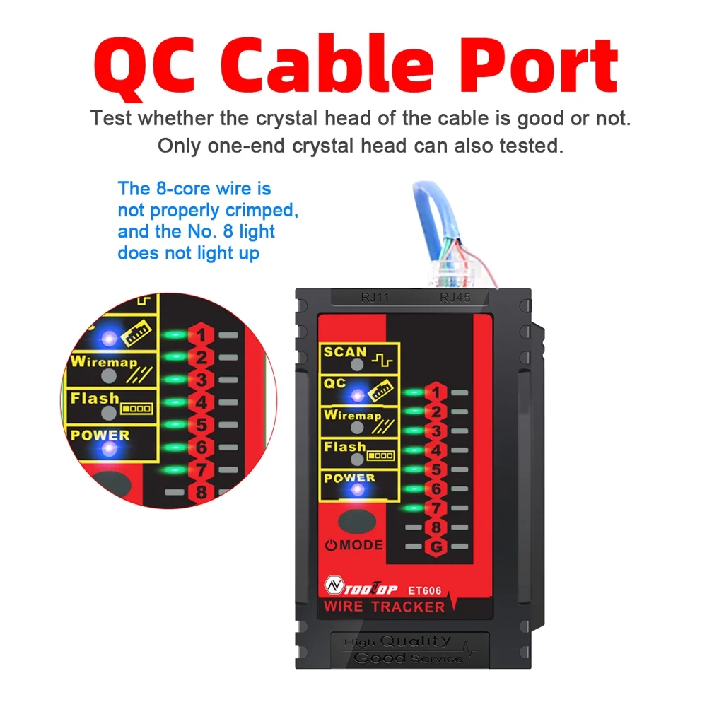 tester,Network Cable Tester Switch Poe Withstand Cable Port Tester Port Tester Handheld Withstand Of 60v Tester Handheld Network Et606 Of 60v With Battery Indicator Auto Cable Check Switch
