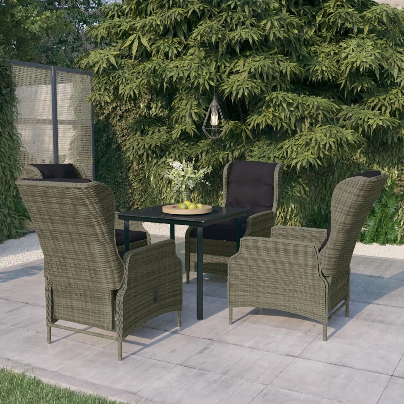 Andoer parcel,Patio Furniture 5 Piece SetChair Table 3099650 FurniturePatio Set Chair Balcony Chair PieceSet Table And Chair Set 4 TableSet 4 Vidaxl Barash