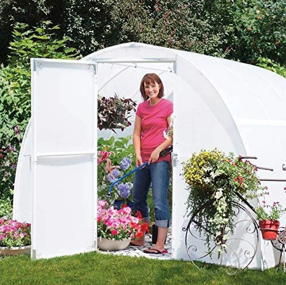 Greenhouse White Plastic Film Polyethylene Covering 4 Year 6 Mil (8ft Wide X 25ft Long)