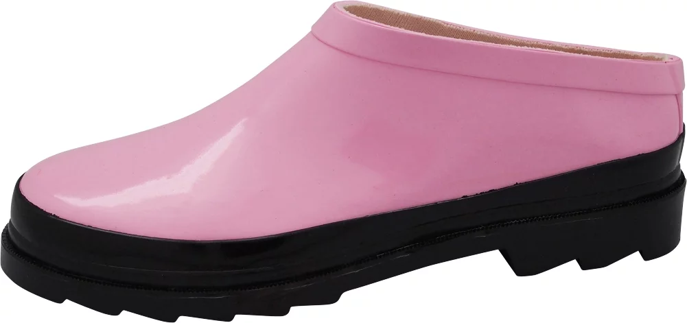NORTY Womens Waterproof Rubber Garden Clog Adult Female Rain Boots Pink 9