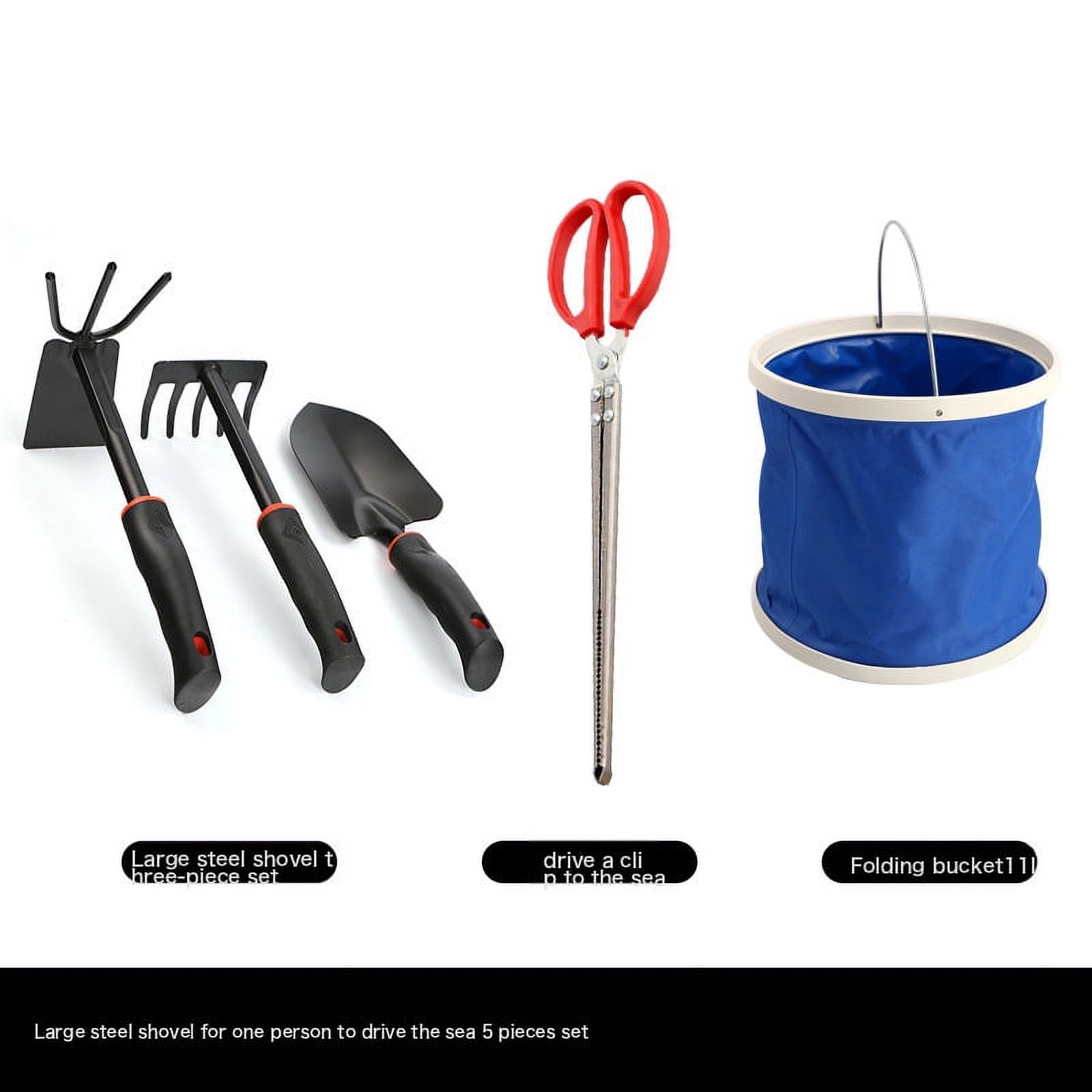 Gardening Flower Loosening Shovel Three Sets Of Travel Beach Sea Tools Digging Sand Rake Hoe Small Iron Yiho