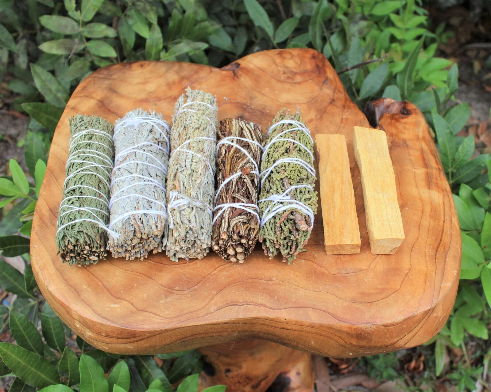 Palo Santo & Sage Smudge Stick SAMPLER Set Blue Black Cedar Juniper Yerba