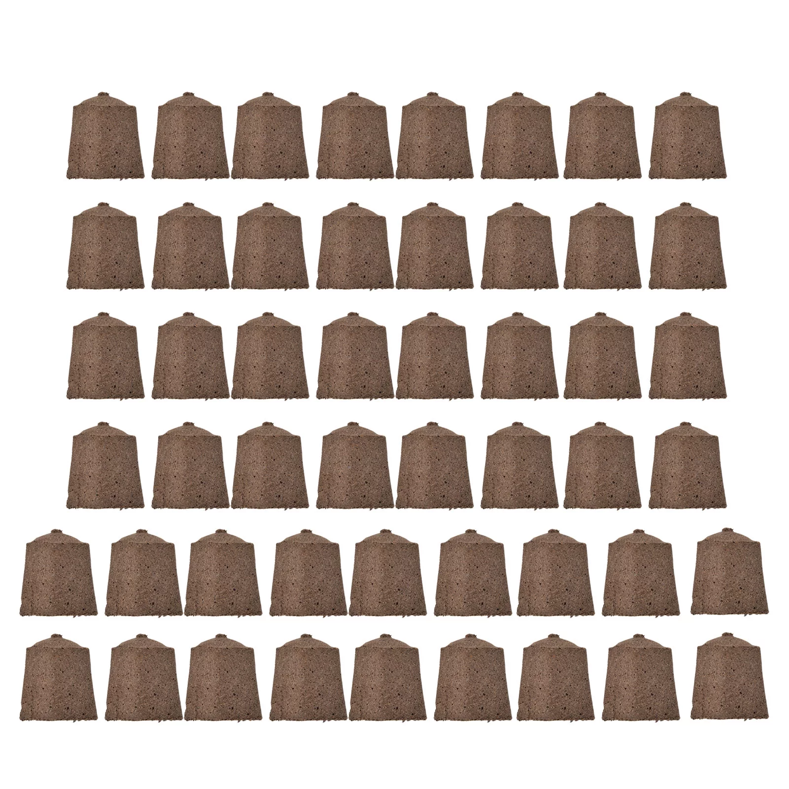 Nimomo 50pcs Growth Plugs Bamboo Charcoal Seed Starter Plugs Multipurpose Environet Seed Starter Plugs for Seed Starting Hydroponic and Soil Applications