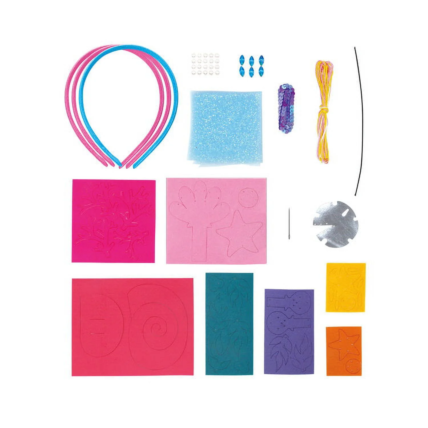 Bright Stripes Sea & Do DIY Mermaid Headbands Craft Kit