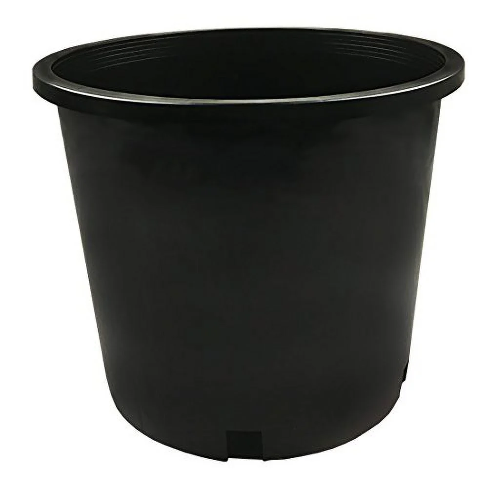 10-Pack 5 Gallon Black Plastic Nursery Plant Container Garden Planter Pots (5 Gallon)