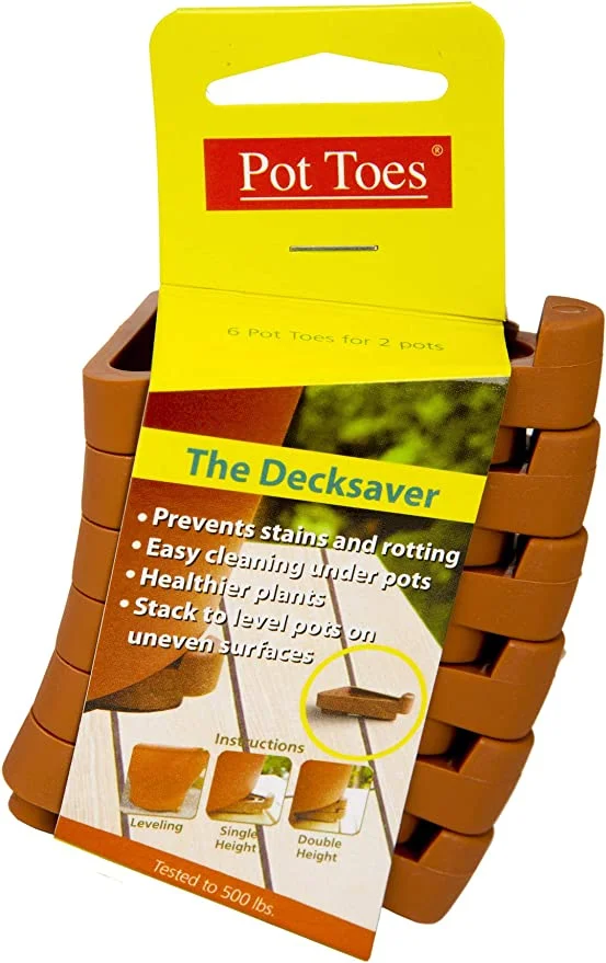 Bosmere SPT-06TCCS, Terra-Cotta (Pack of 6) Pot Toes