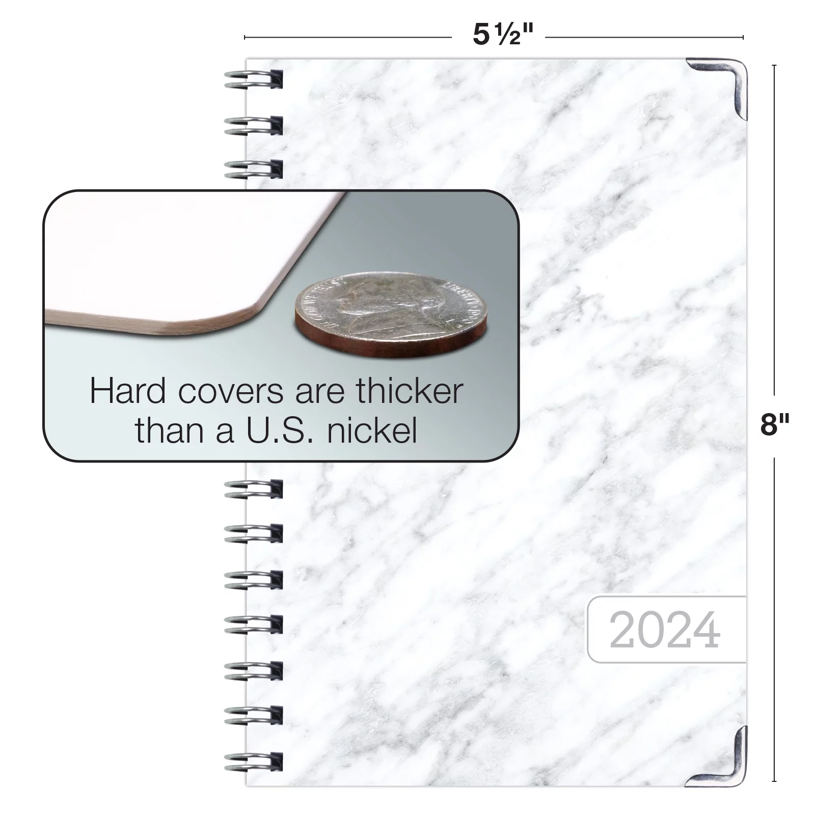 Hardcover CY 2024 Fashion Planner - 5.5