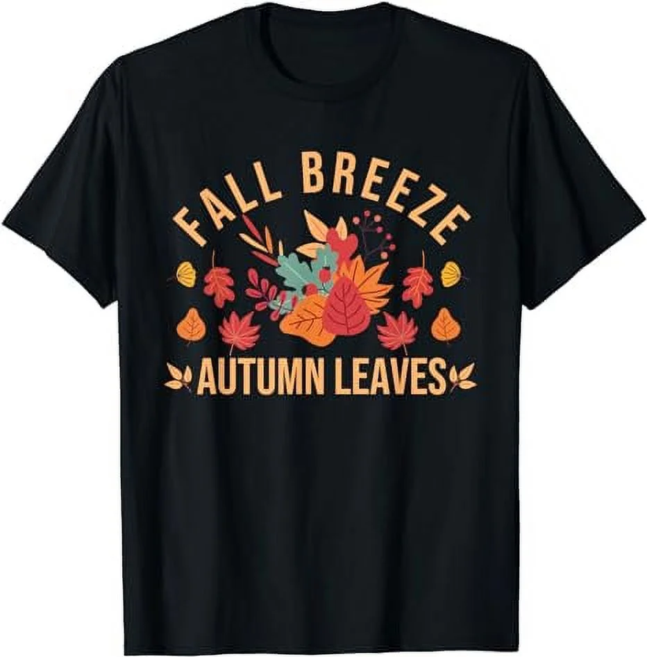 Fall Breeze Autumn Leaves Maple Leaf Thanksgiving Season T-Shirt