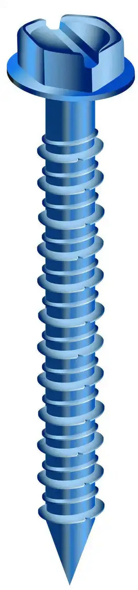 Cobra Anchors 686W Concrete Screws Hex Head 1/4 Inch By 4 Inch With Drill Bit 10 Pack
