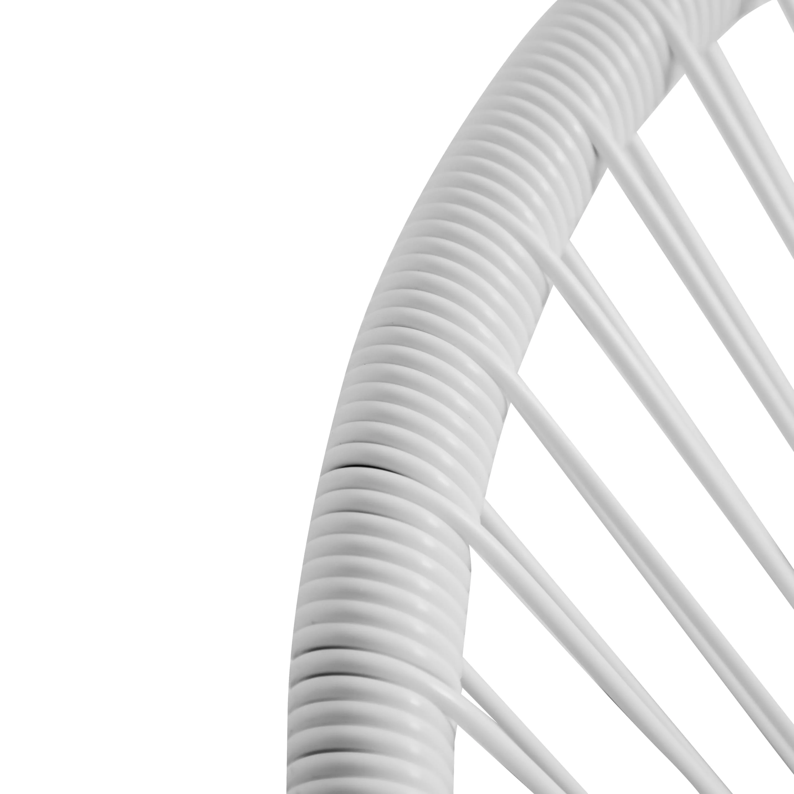 Sassio 3 Piece Hand-Woven Conversation Patio Set, White