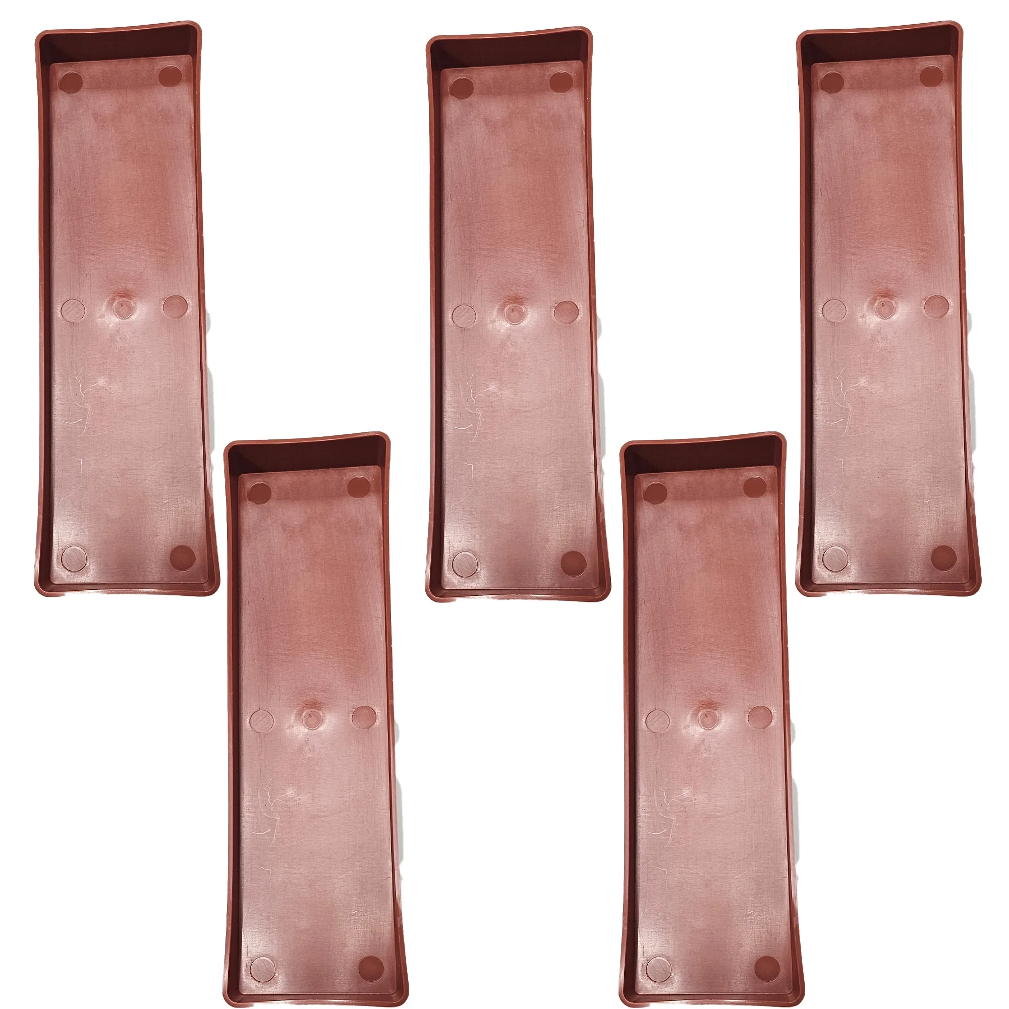 Austin Planter Saucer Rectangle 11.5 x 3.25 inches Terra Cotta 5 Pack…