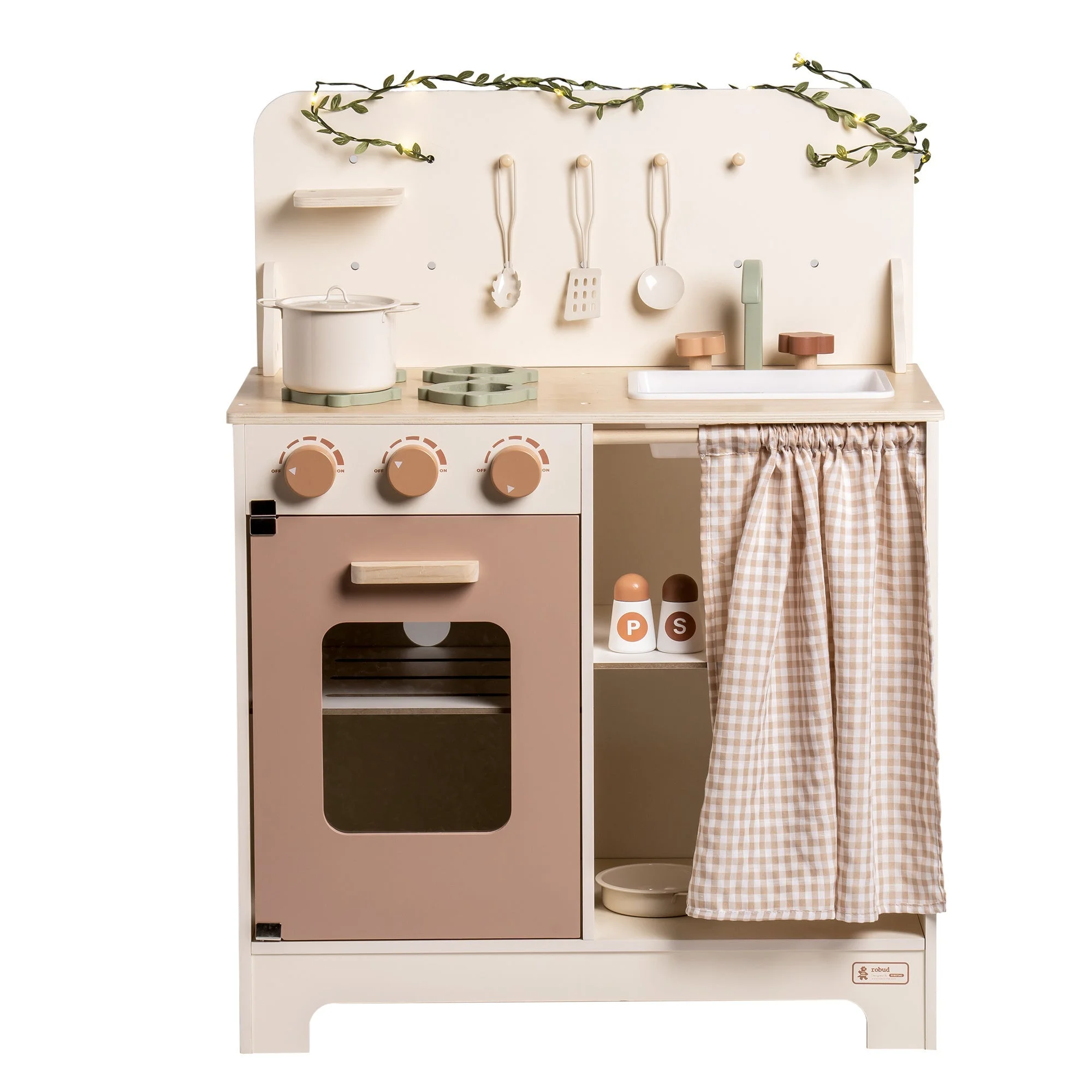 Stylish Cream Modern Kitchen Playset for Kids