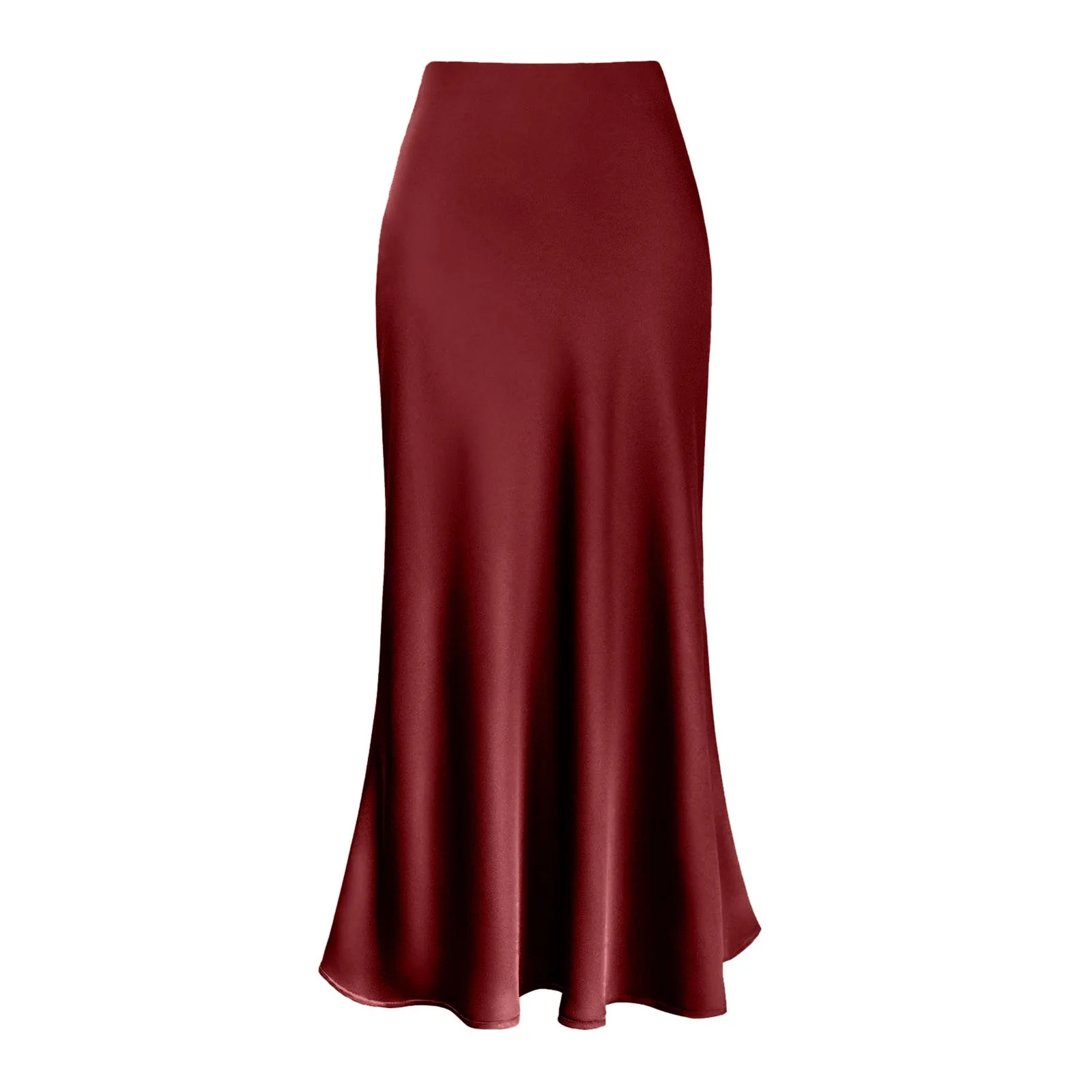 Autumn Tennis Skirt Womens Elegant High Waist Skirt Solid Satin Dress Zipper Elegant Skirt Skirting Board Cleaner Tool