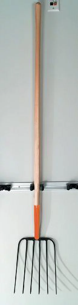 A.M. Leonard Forged 6 Tine Manure Fork, Bedding Fork, 54 Inch Ash Handle