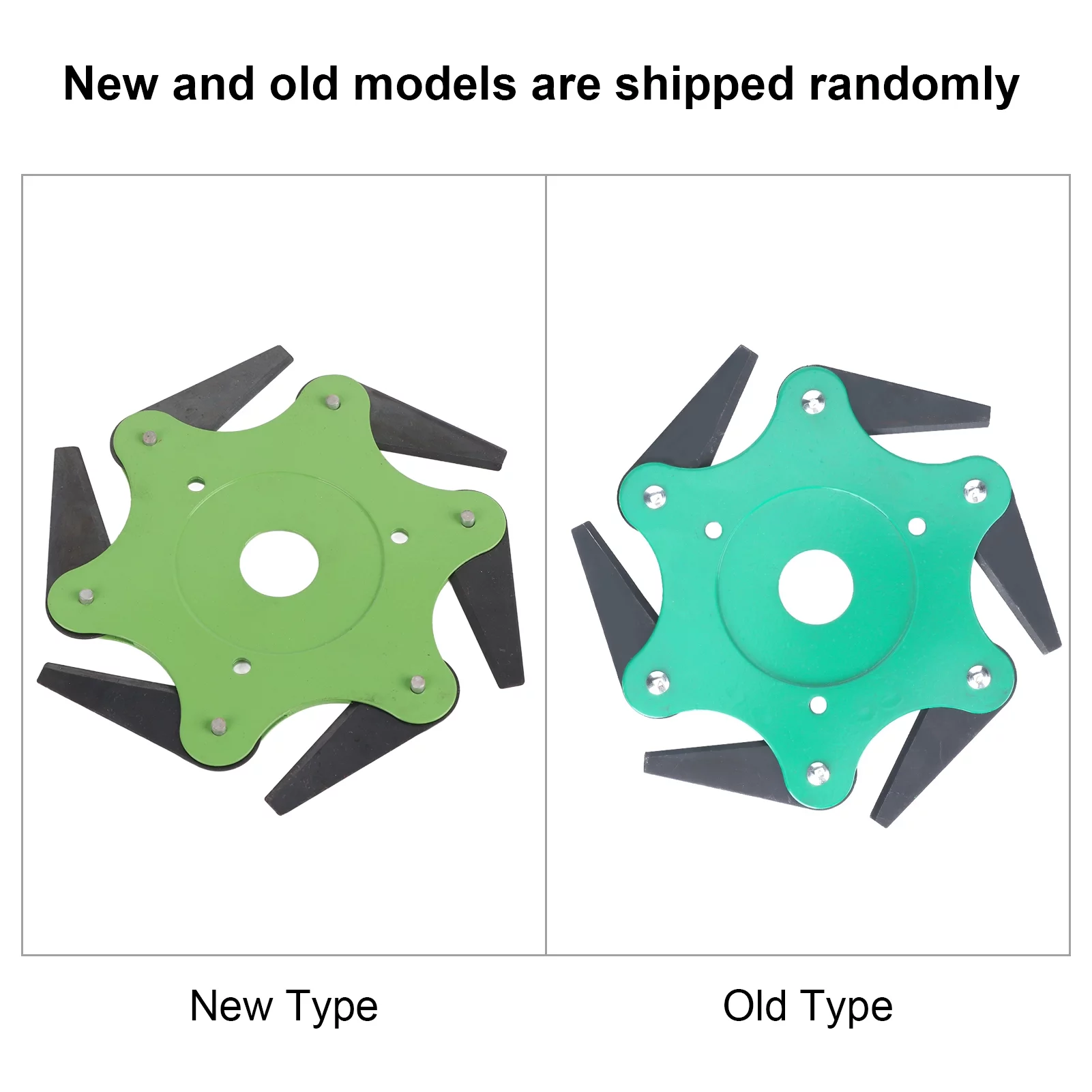 6 Teeth Brush Cutter Steel Blade 65mn Agricultural Lawn Mower Grass Trimmer Eater Head (Green)