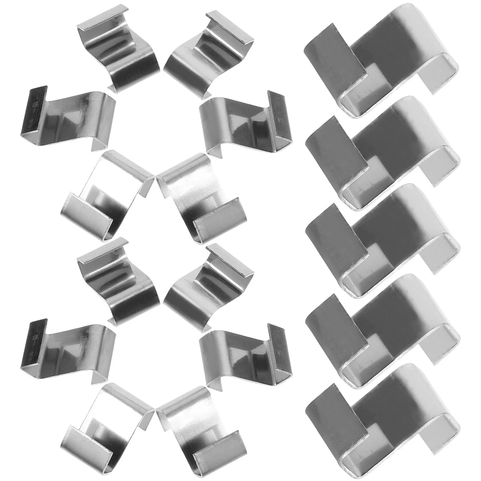 Jibingyi 25 Pcs Glazing Clips Greenhouse Z Clips Stainless Steel Fixing Clips Metal Holding Clips