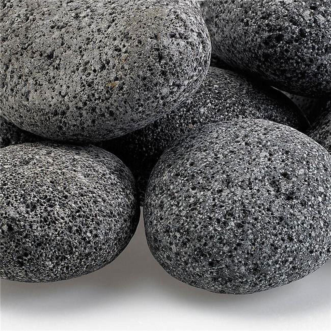American Fireglass  Gray & Black Lava Stone - Large 10 lbs