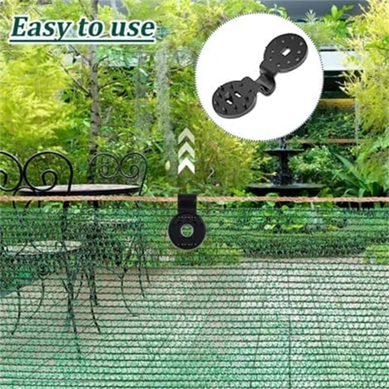 Summer Savings Clearance! Shldybc Reusable Sunshade Net Clip, Sunshade Net Fixing Clip, Greenhouse Sunshade Cloth, Plastic Grommet Net Hook, Shade Sails Hardware Kit