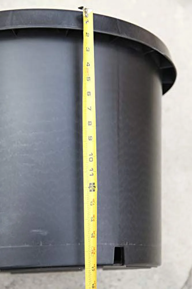 CBM 2-20 Gallon Premium Black Plastic Nursery Plant Container Garden Planter Pots, 22.5 inch TOP x 17.5 inch BOTTOM x17 inch HIGH (PT20GAL)