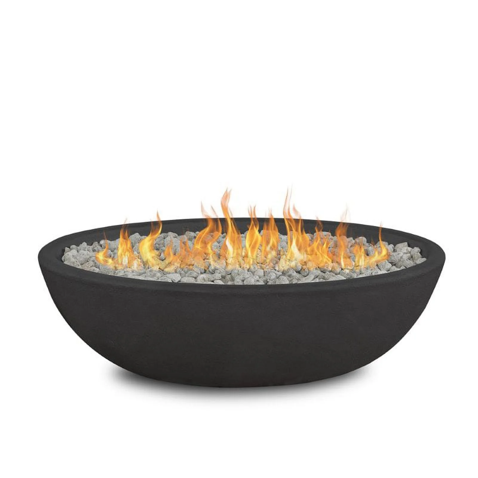 Home Square 2-Piece Set with Oval Propane Fire Bowl and Patio Loveseat