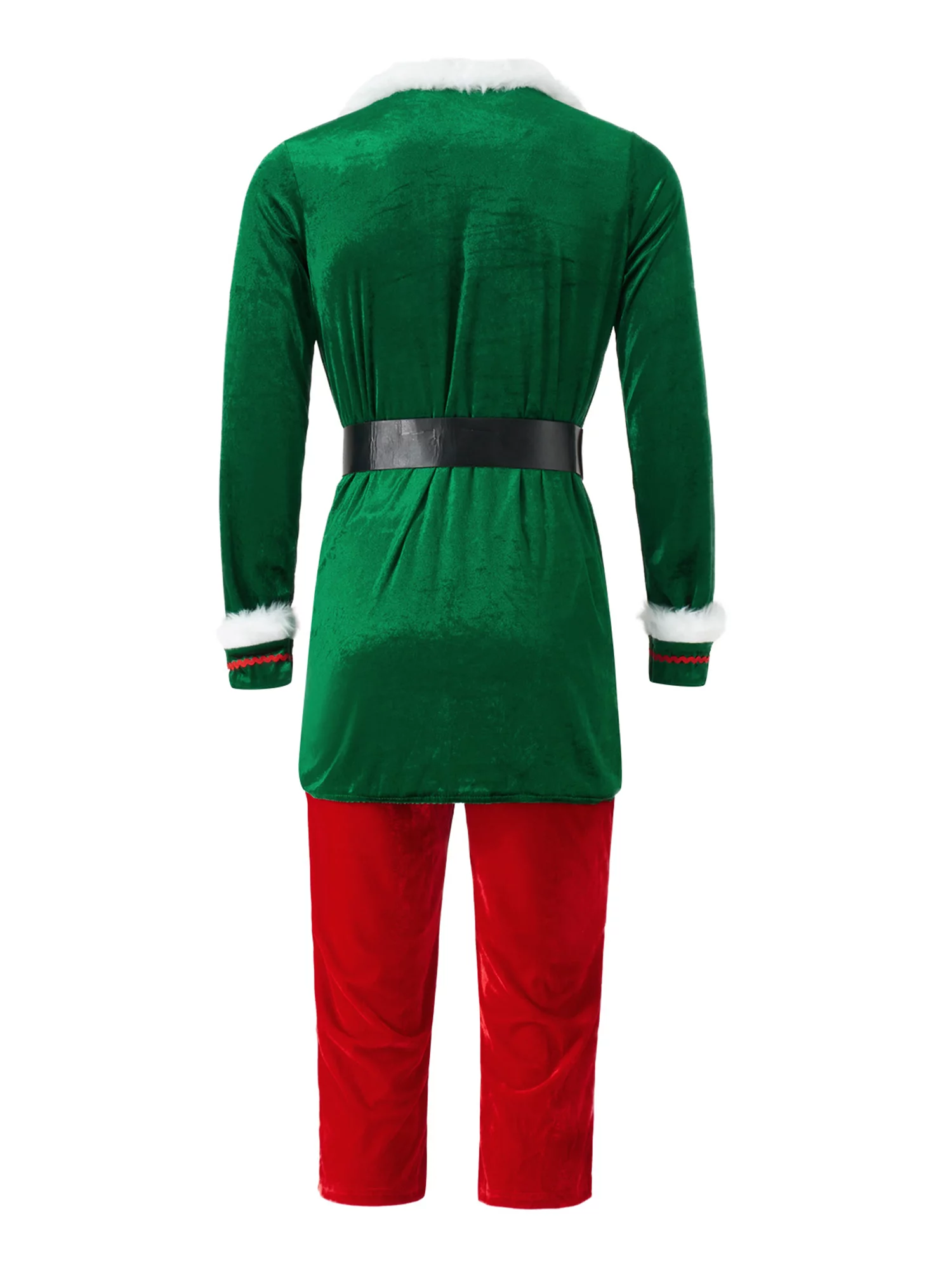 Douhoow Unisex Christmas Elf Cosplay Costume,Medieval Christmas Suit Santa Claus Fancy Dress