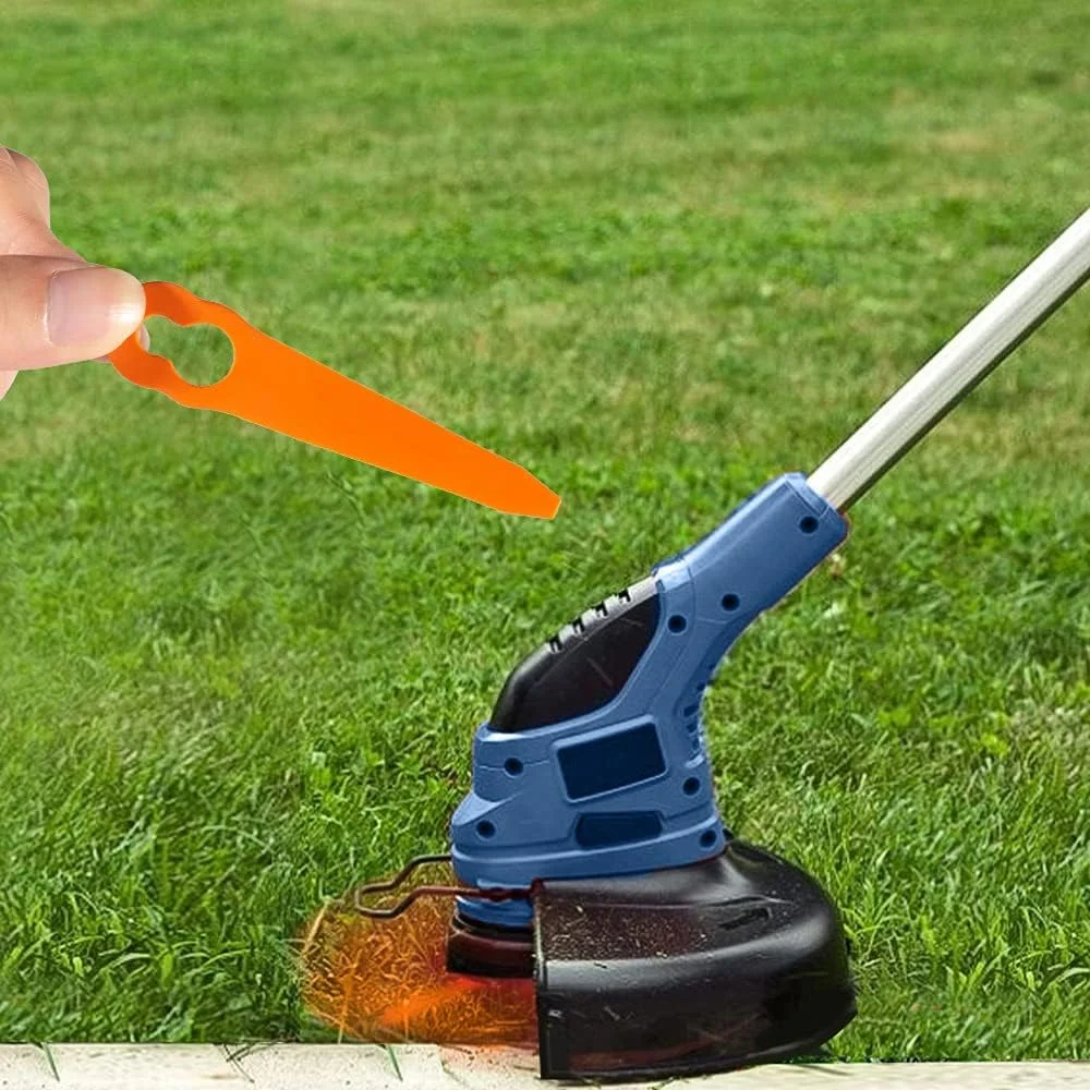 100Pcs Plastic Replacement Blades Compatible with STIHL Polycut 2-2 Polycut 3-2 Grass Trimmer FSA 45 FSA 57 FSE 52,Sun Joe 24V-GT10, Redback Swift 40V