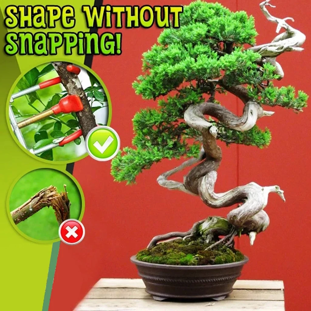 Bnnlsa Flower Pots Trunk Tree Bonsai Branch Bender Bonsai Gardening Tool Bender Patio & Garden