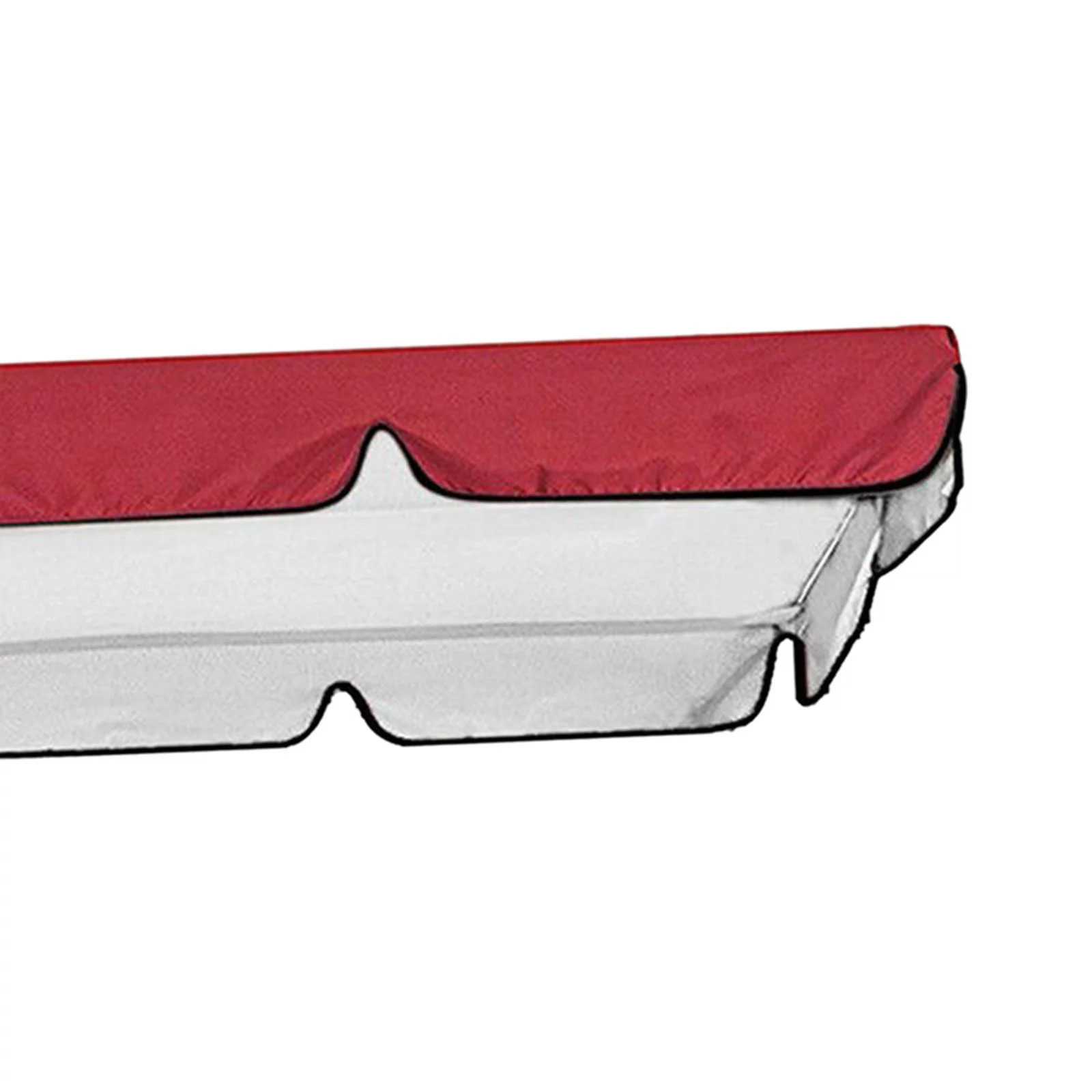 Patio Swing Chair Top , Durable Lightweight Waterproof Garden 3 Seat Red 195x125x15cm