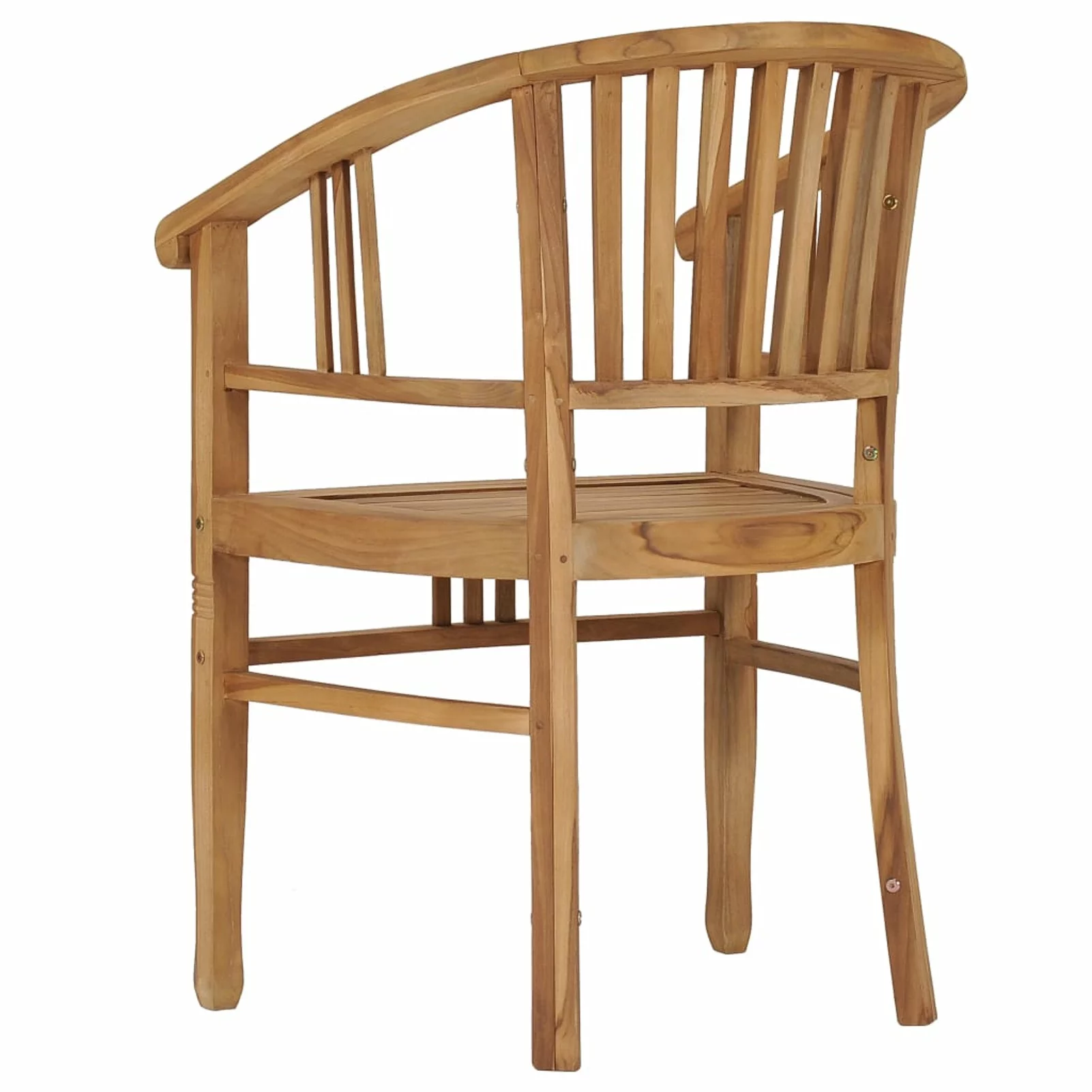 Dcenta Patio Chairs 2 pcs Solid Teak Wood