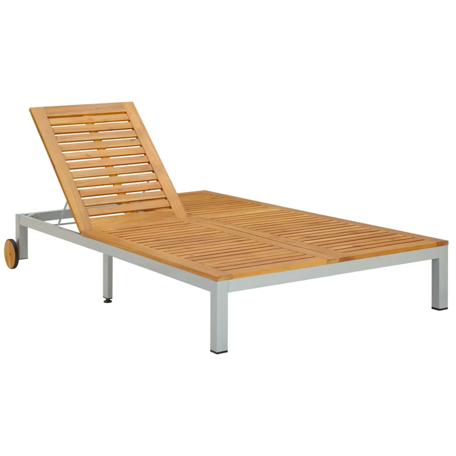 Suzicca Double Sun Lounger Solid Wood Acacia