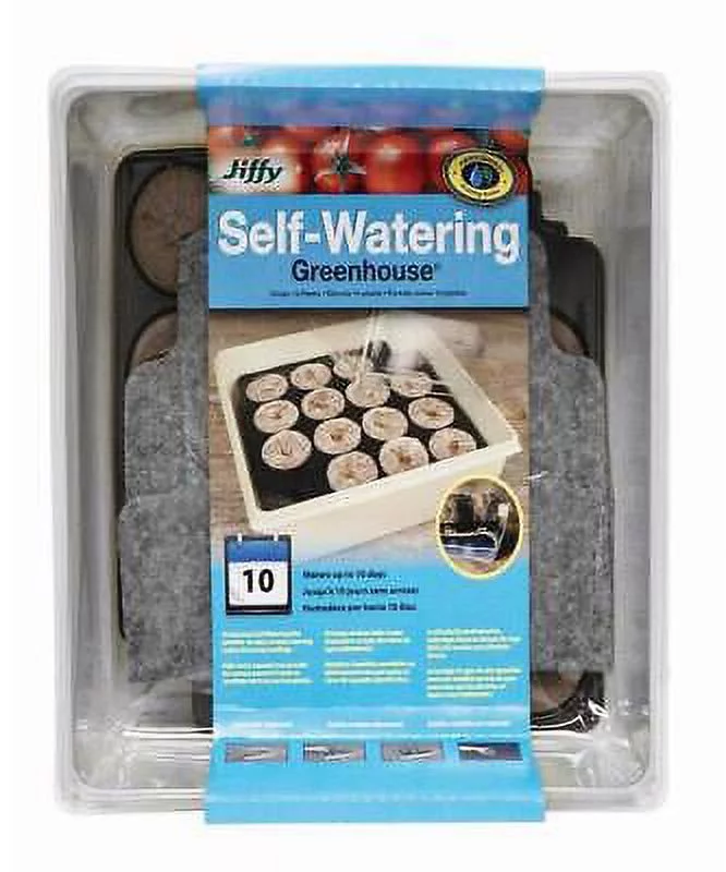 Jiffy Self-Watering Peat Pellet Greenhouse 1 pk