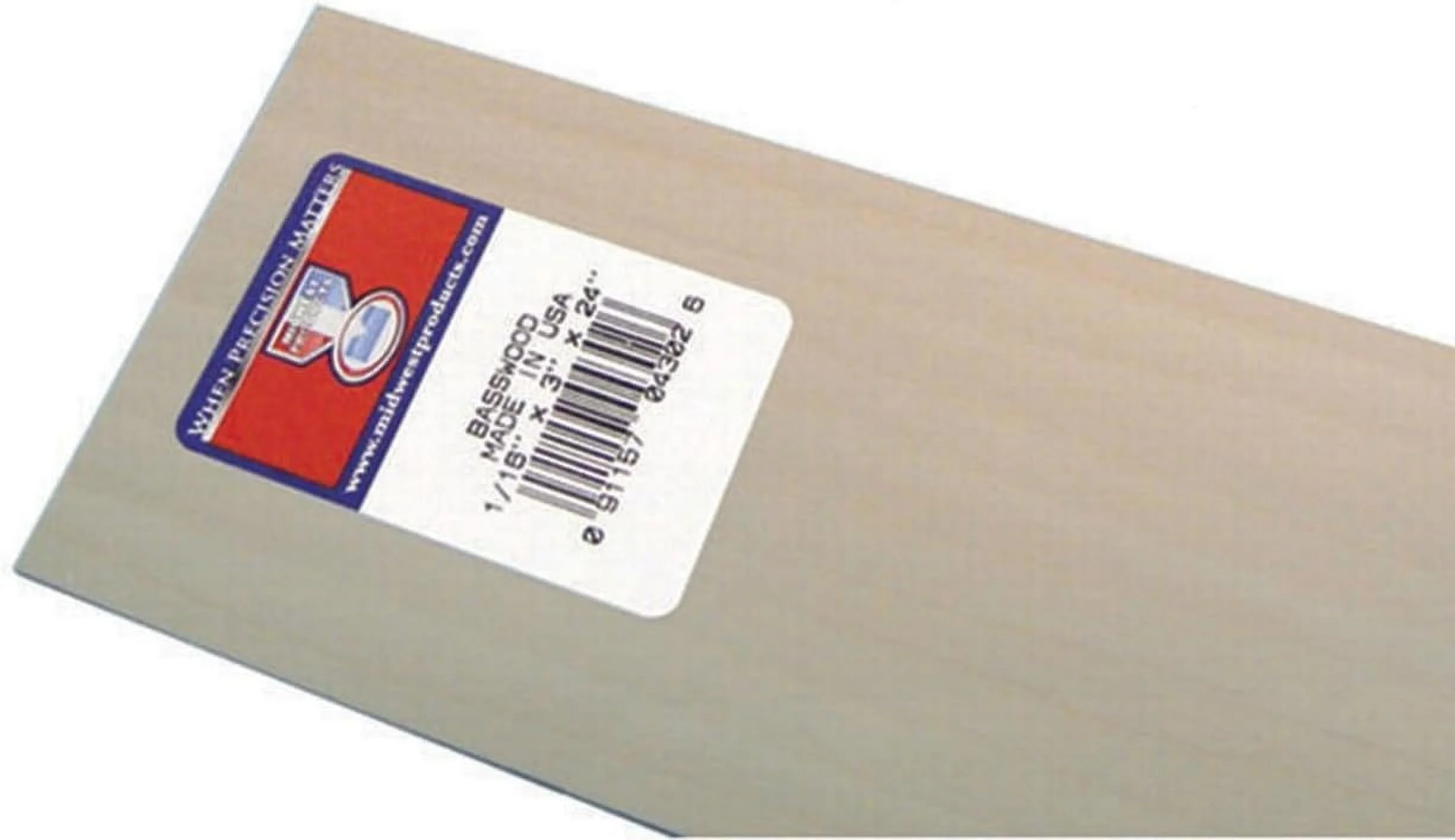 4302 Basswood .0625INX3INX24IN, 24