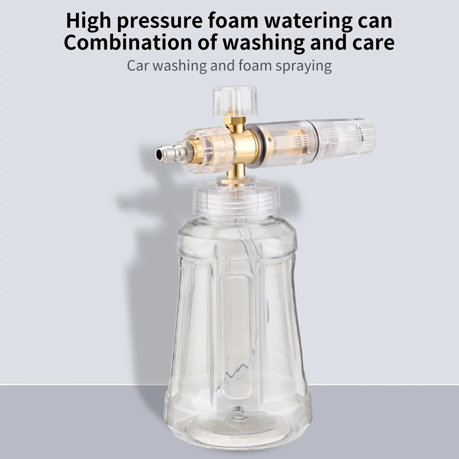 Nebublu Sprinkler,Bottle Professional Cannon Inch Quick Adjustable 1/4 Inch Quick Professional Cannon Car Sprayer 1/4 Inch Adjustable Nozzle 1L Wash Sprayer 1/4 1L Bottle Professional Snow Lance Car