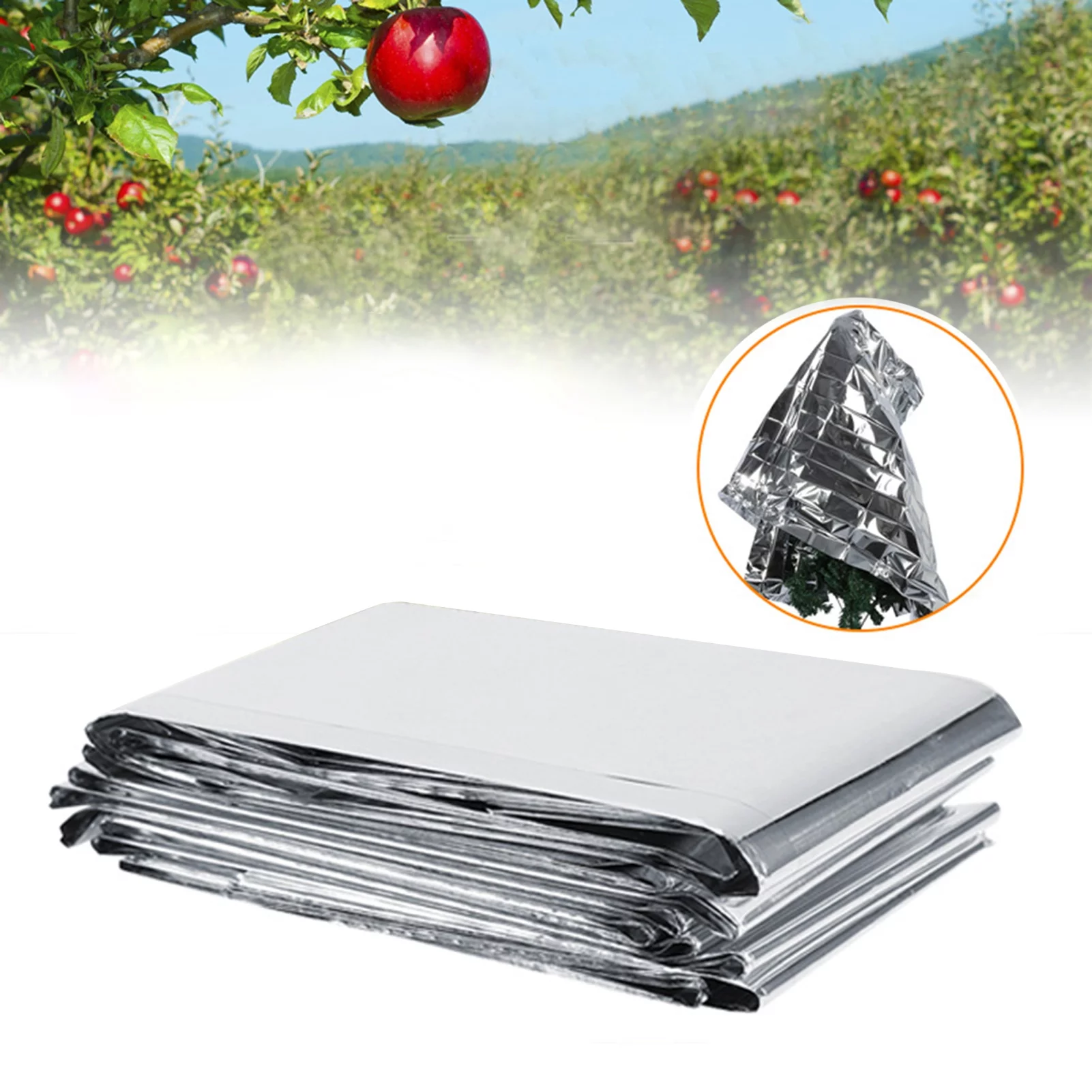 Nikou Reflective Film - Plant Reflective Film 1Pc 210 x 120cm Silver Plant Reflective Film Garden Greenhouse
