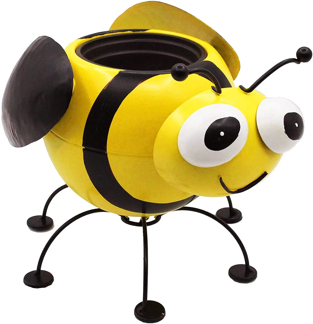 Bumble Bee Metal Planter with Pot Liner Succulent Pot Gardening Decoration