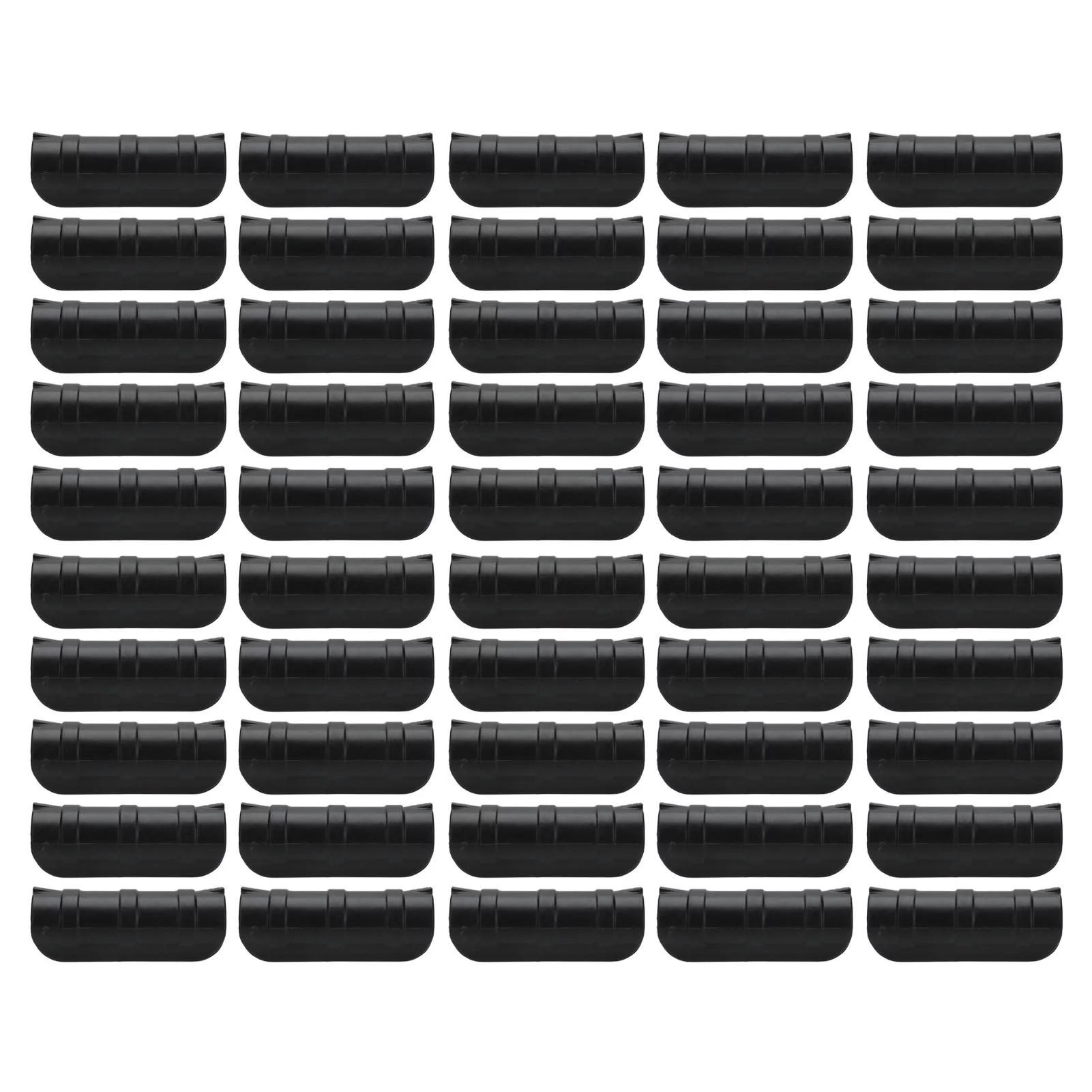 Greenhouse Accessories 50PCS 10cm Greenhouse Film Clamp Heat Resistant Tube Clip Gardening Frame Pipe Clip for GardenBlack