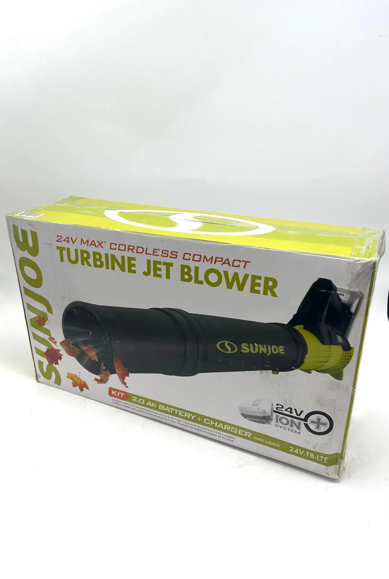 Open Box Sun Joe 24V-TB-LTE 24-Volt iON+ Jet Blower Cordless w/ 2.0-Ah Battery & Charger
