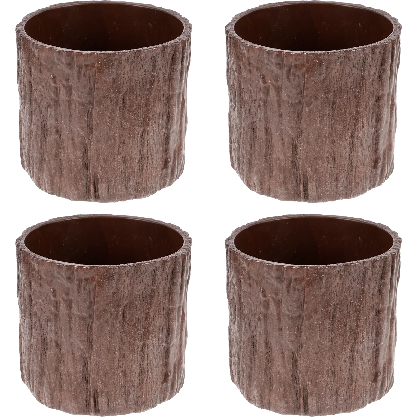 4 Pcs Plastic Plants Pots Indoor for House Flowerpot Spring Central Decorations