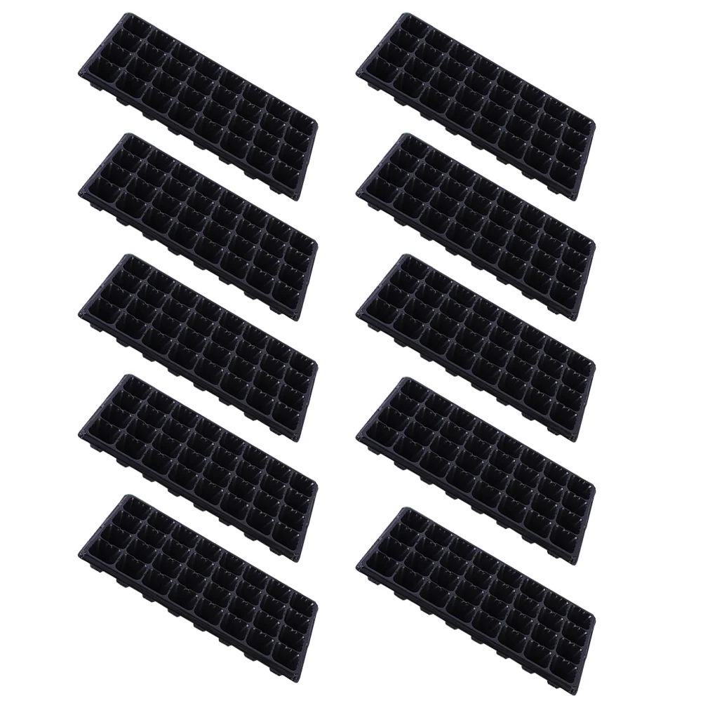 Plant Growing Trays Kit Seedling Box Garden Propagator Labels Bean Sprout Grass Sedd Nonporous Plastic 10 Pcs