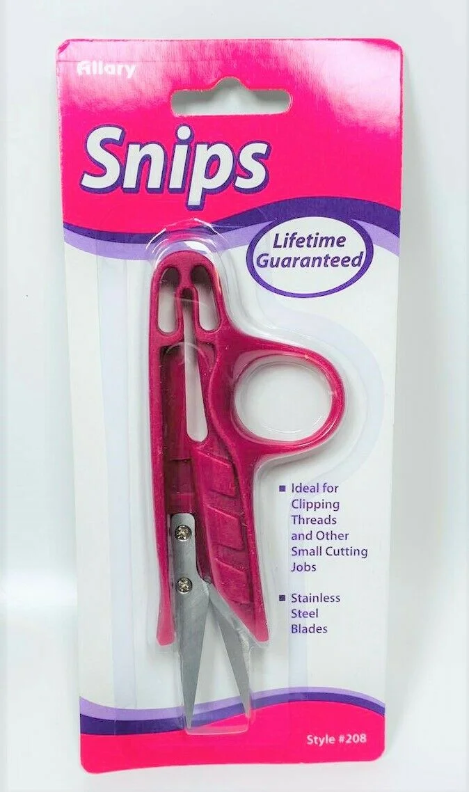 Allary Snips Stainless Steel Blades Scissors, Dark Pink