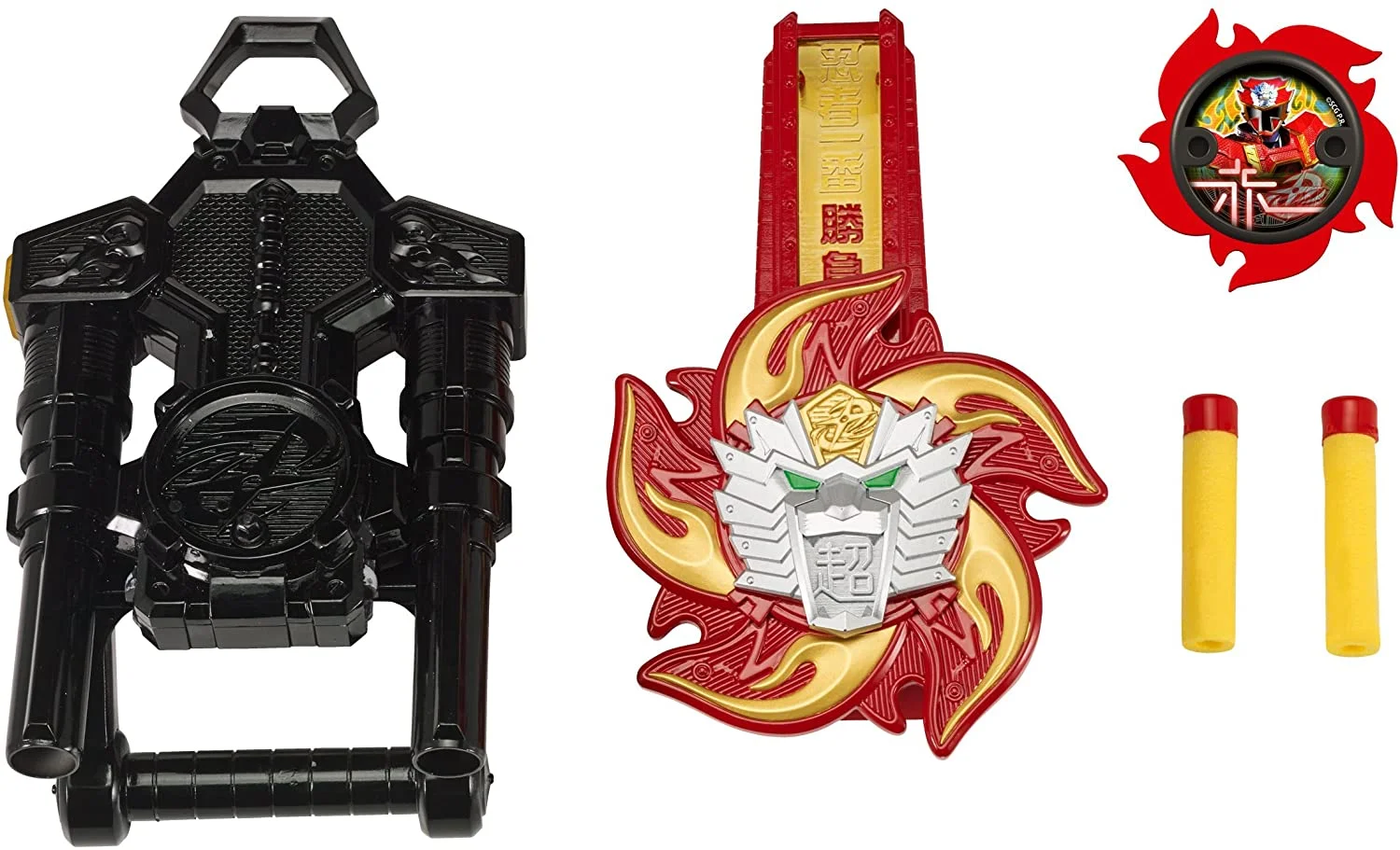 Power Rangers Super Ninja Steel Lion Fire Battle Morpher DX, With Role Play Morpher, 2 Foam Darts Lion Fire Morpher For 4 months to 99 months