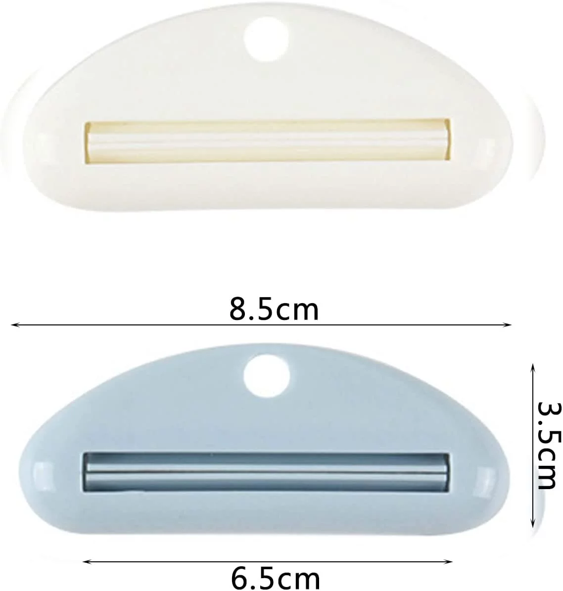 Set of 2 Tube Squeezer Tube Press Set Plastic Tube Empty Tube Extractor, Toothpaste Tube Extractor for All Tubes (B)