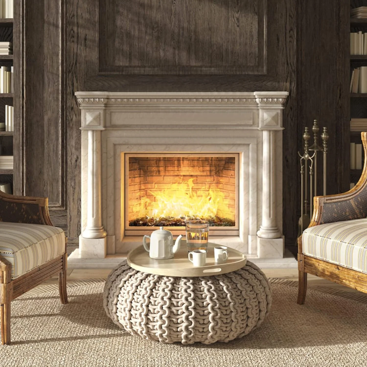 Outdoor 20 lbs Fire Glass for Propane Fire Pit, 1/2-Inch Reflective Fireplace Glass Rocks, High-Quality Fire Pit Glass Rocks for Fire Pit Table, Black