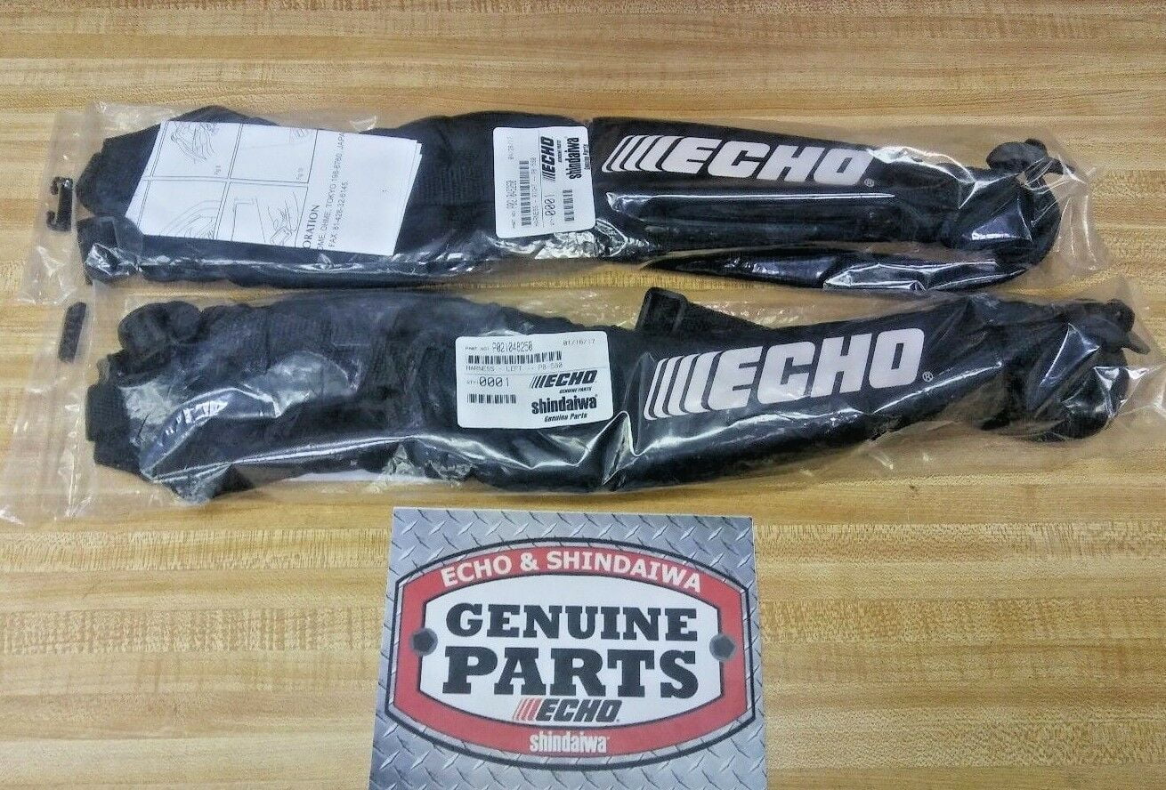(2) Genuine Echo Harness straps left and right For pb-580H/T P021048250 + P021048260