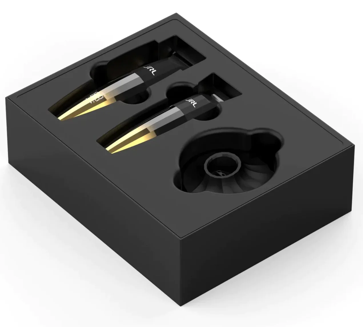 JRL Professional Fresh Fade 2020 Limited Edition Gold Clipper & Trimmer Set + Charging Base